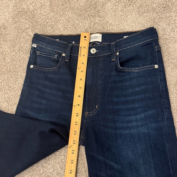 Citizens Of Humanity Caia High Rise Straight Leg Jeans Regency Dark Wash Size 28 - Picture 10 of 14